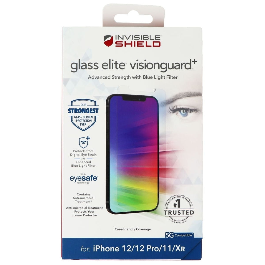 ZAGG (GlassElite VisionGuard+) Screen Protector for iPhone 12/12 Pro/11/XR Image 1
