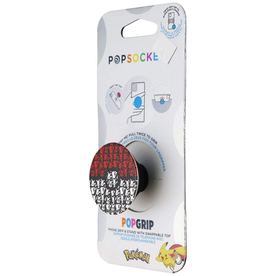 PopSockets: PopGrip w/ Swappable Top - Pokemon - Pikachu Poke Ball Image 1