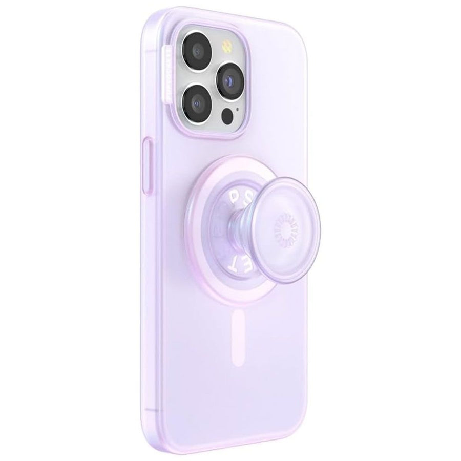 PopSockets PopCase for MagSafe for Apple iPhone 15 Pro Max - Opalescent Clear Image 1