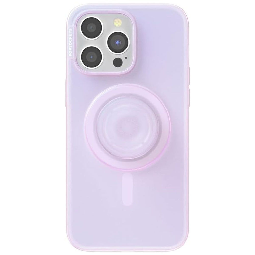 PopSockets PopCase for MagSafe for Apple iPhone 15 Pro Max - Opalescent Clear Image 2