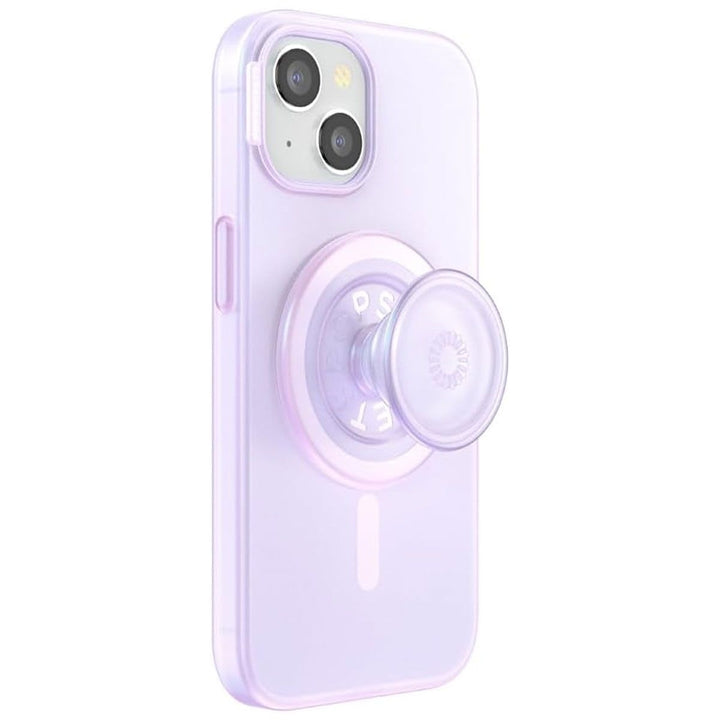 PopSockets Phone Case for MagSafe for Apple iPhone 15 - Opalescent Clear Image 1