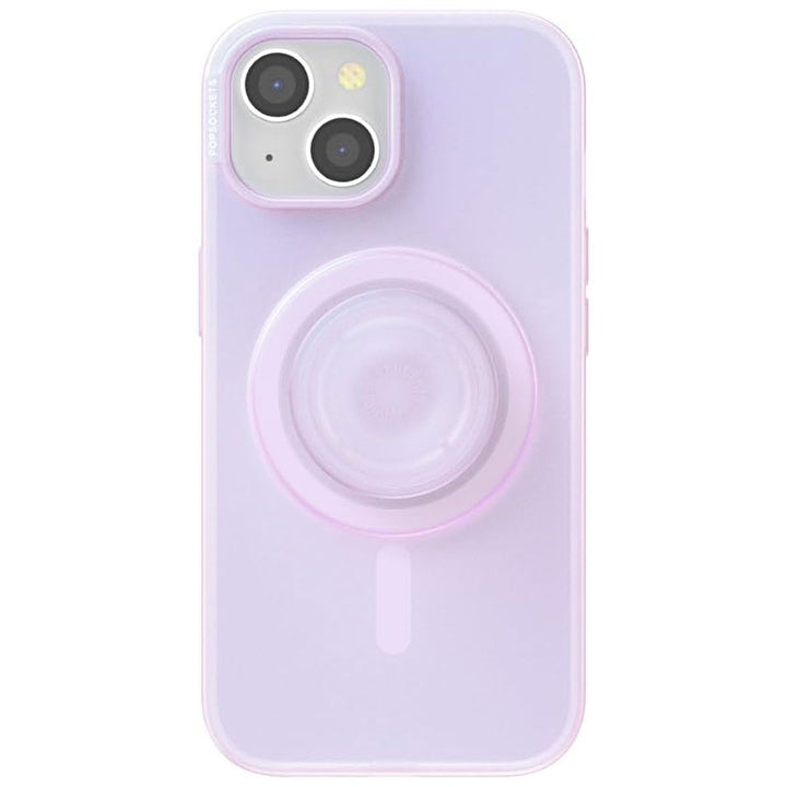 PopSockets Phone Case for MagSafe for Apple iPhone 15 - Opalescent Clear Image 2