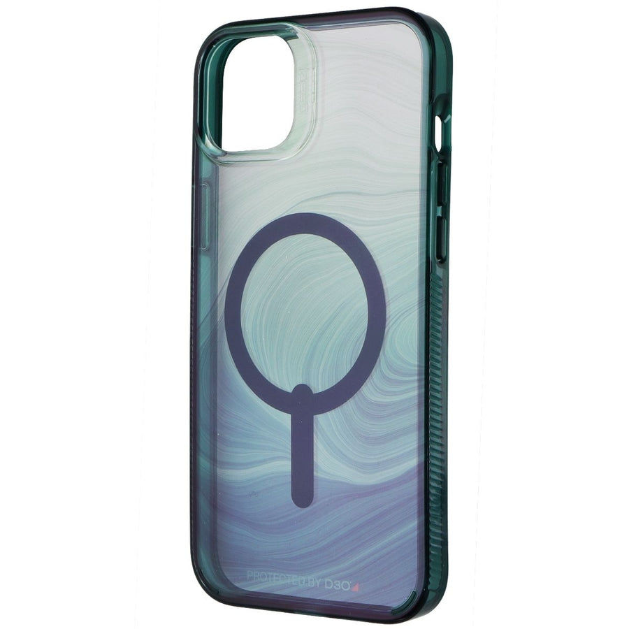 ZAGG Gear4 Milan Snap Case for MagSafe for iPhone 14 Plus - Green Swirl Image 1