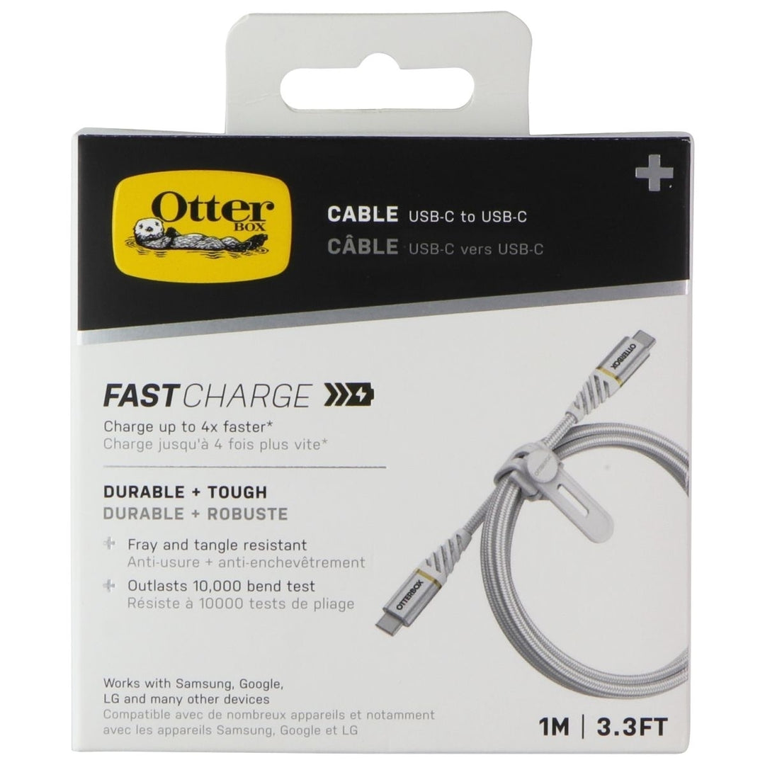 OtterBox USB-C to USB-C Fast Charge Cable 1M - White Image 1