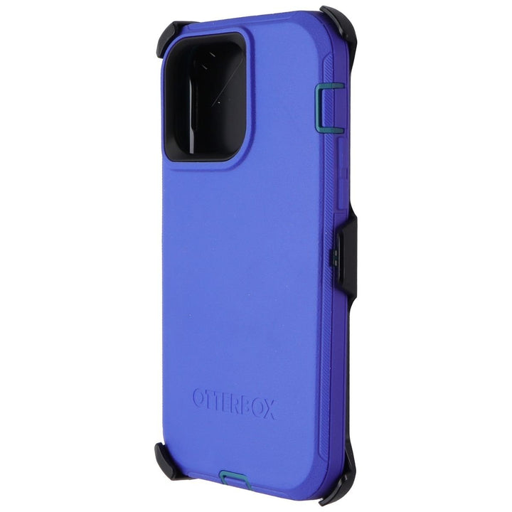 OtterBox Defender Case and Holster for iPhone 14 Pro Max - Rain Check (Blue) Image 1