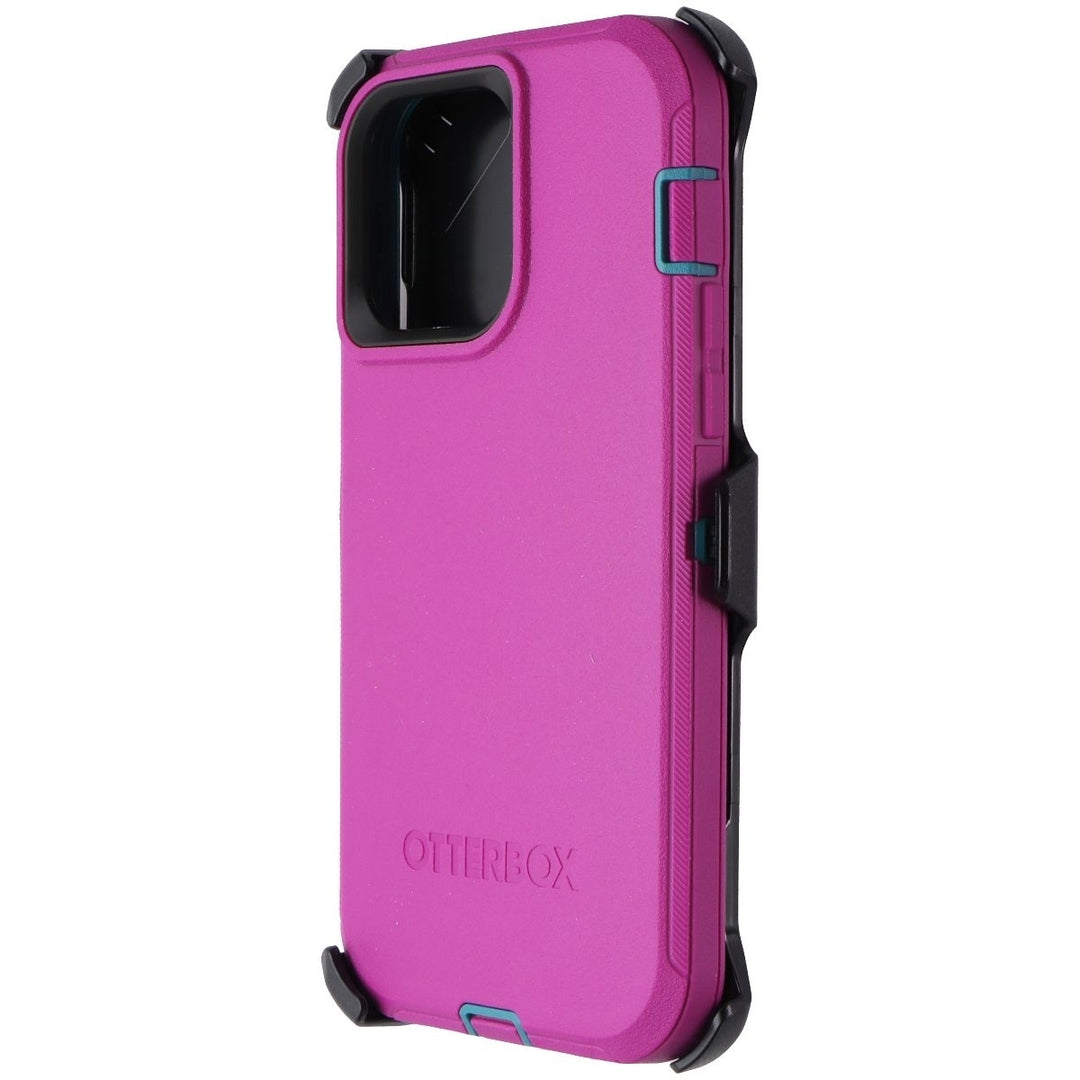 OtterBox Defender Case and Holster for iPhone 14 Pro Max - Canyon Sun (Pink) Image 1