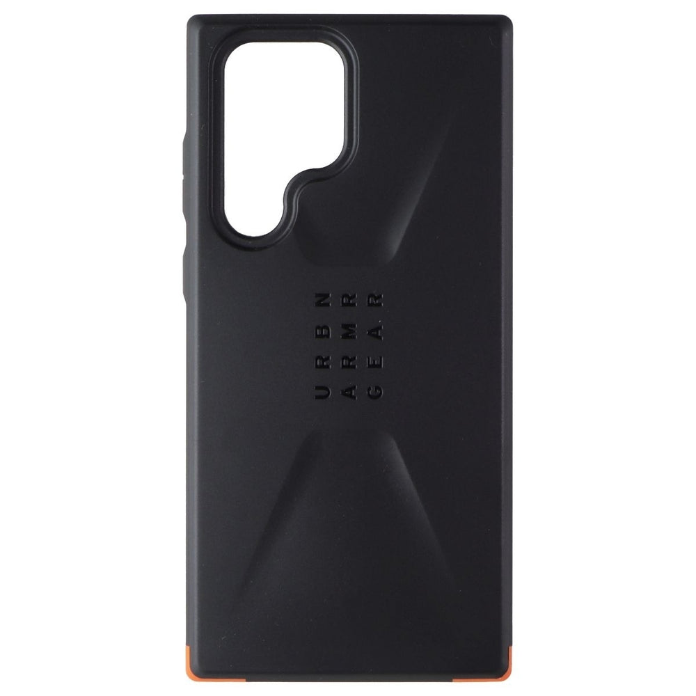 Urban Armor Gear Civilian Case for Samsung Galaxy S22 Ultra 5G - Black/Orange Image 2