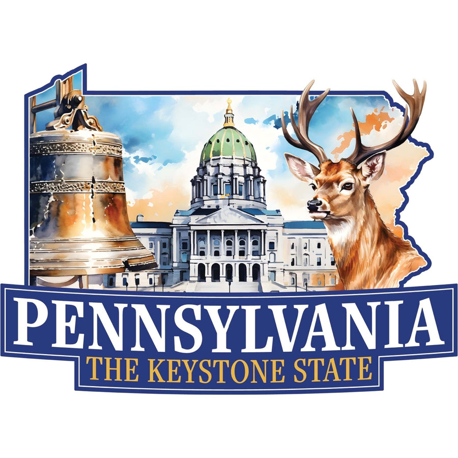 Pennsylvania Design D Souvenir Vinyl Decal Sticker Image 1