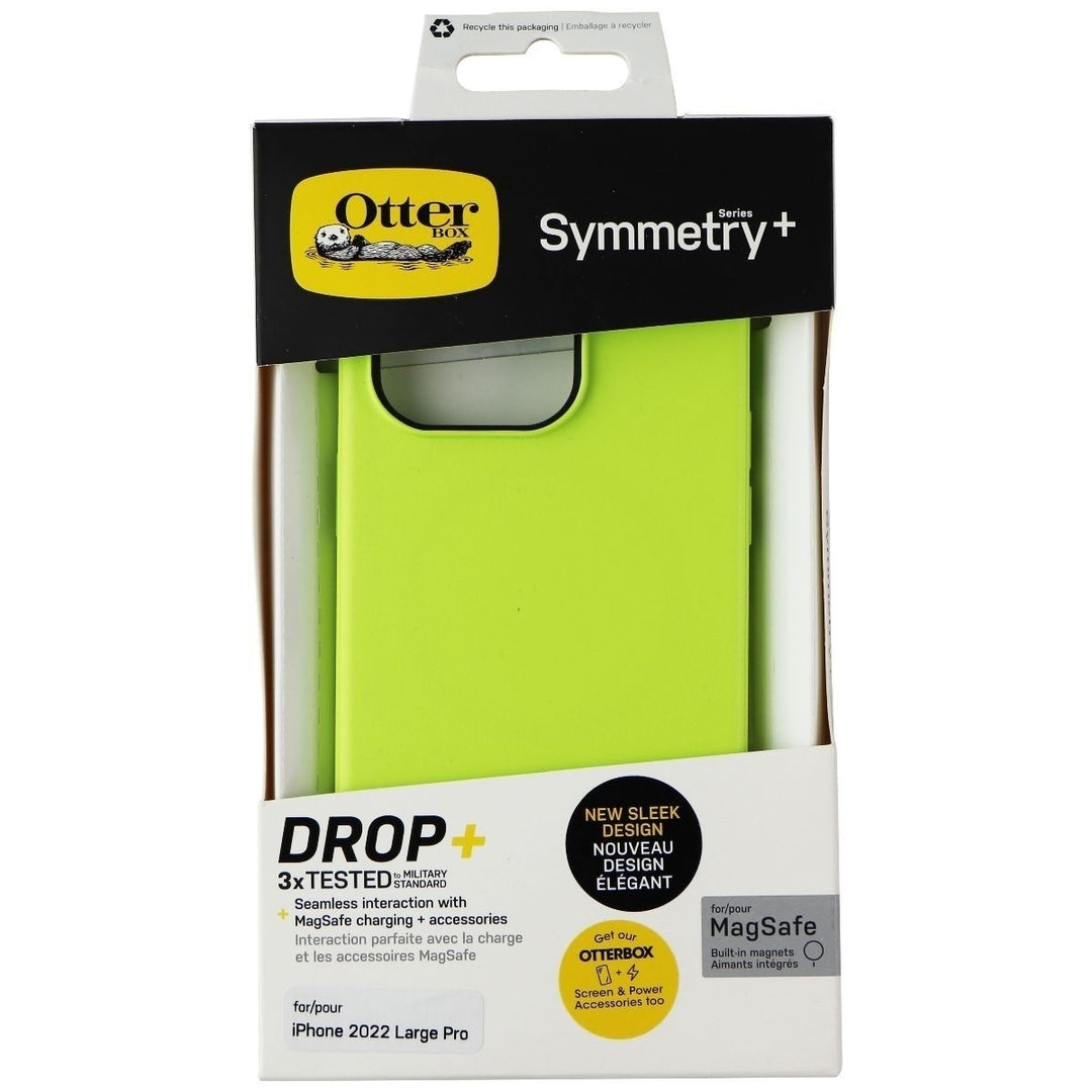 OtterBox Symmetry+ Series Case for MagSafe for iPhone 14 Pro - Lime All Yours Image 4