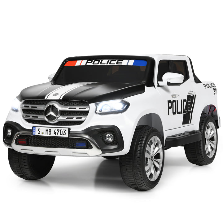 Costway Licensed Mercedes Benz x Class 12V 2-Seater Kids Ride On Car w/ Trunk Image 3