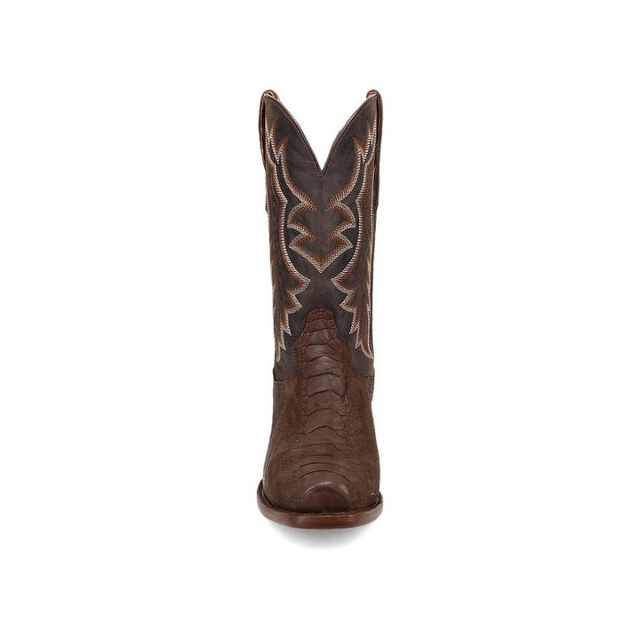 Dan Post Western Boots Mens Ostrich Leg Anders Snip Toe Brown DP3103 Image 3