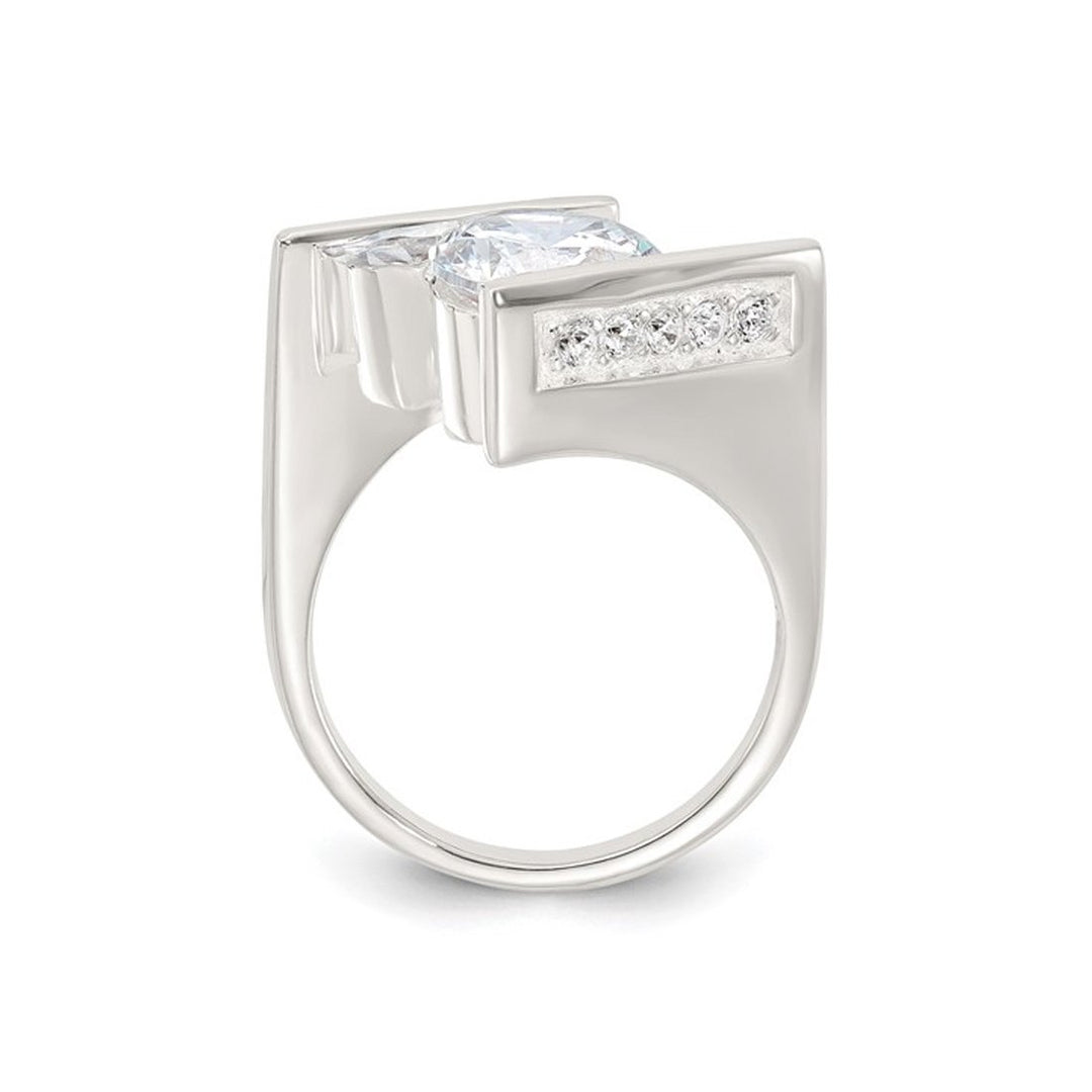 Sterling Silver Cubic Zirconia (CZ) Polished Ring Image 4