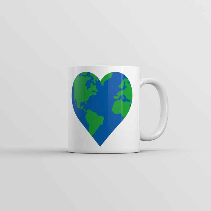 Earth Heart Mug Funny Awesome Earth Day Graphic Coffee Cup-11oz Image 1