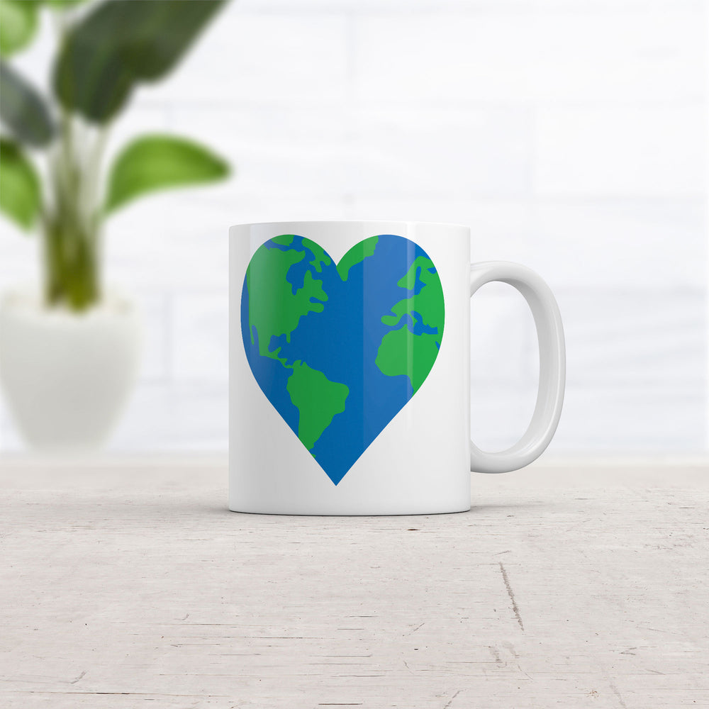 Earth Heart Mug Funny Awesome Earth Day Graphic Coffee Cup-11oz Image 2