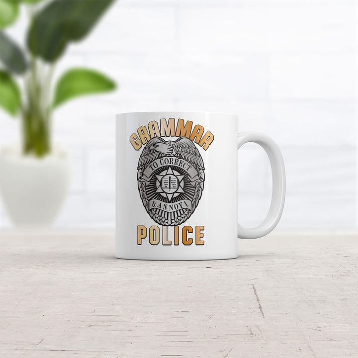 Grammar Police Mug Funny Sarcastic English Novelty Coffee Cup-11oz Image 2