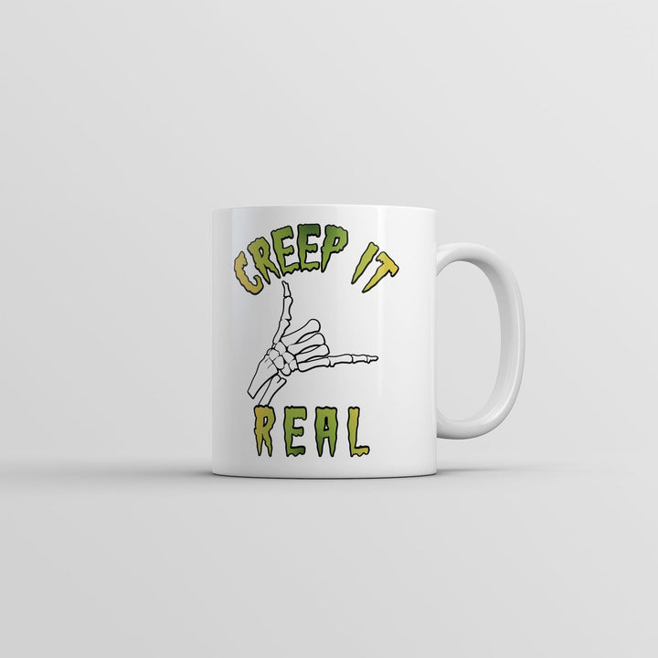 Creep It Real Mug Funny Halloween Graphic Novelty Coffee Cup-11oz Image 1