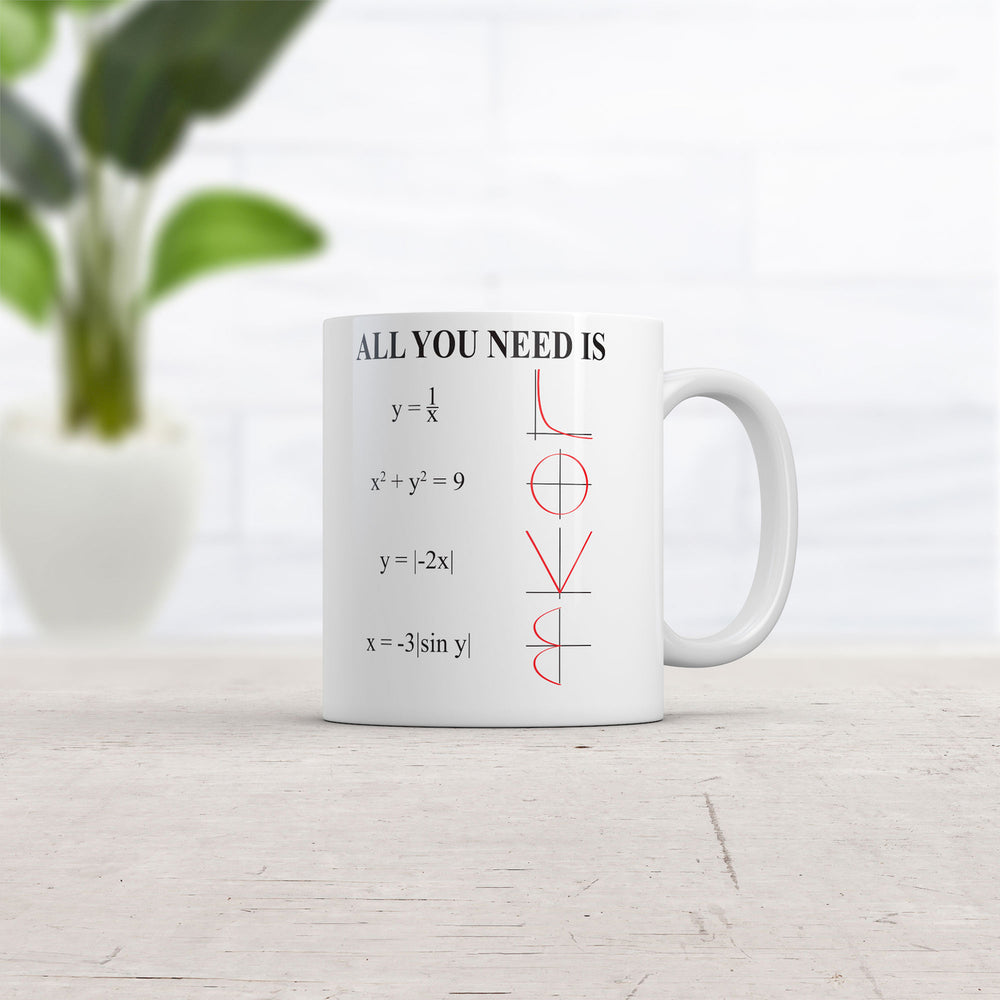 All You Need Is Love Equation Mug Funny Math Graphic Coffee Cup-11oz Image 2