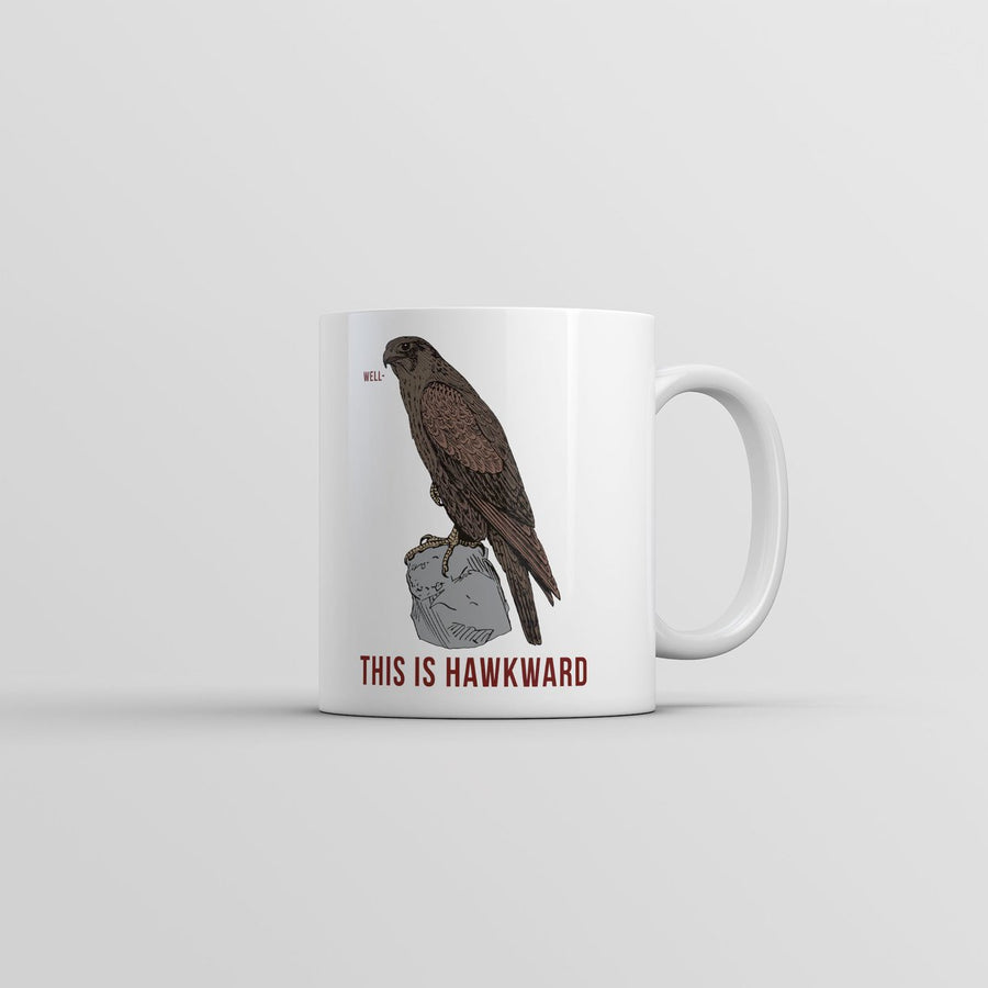 Well This Is Hawkward Mug Funny Sarcastic Graphic Coffee Cup-11oz Image 1