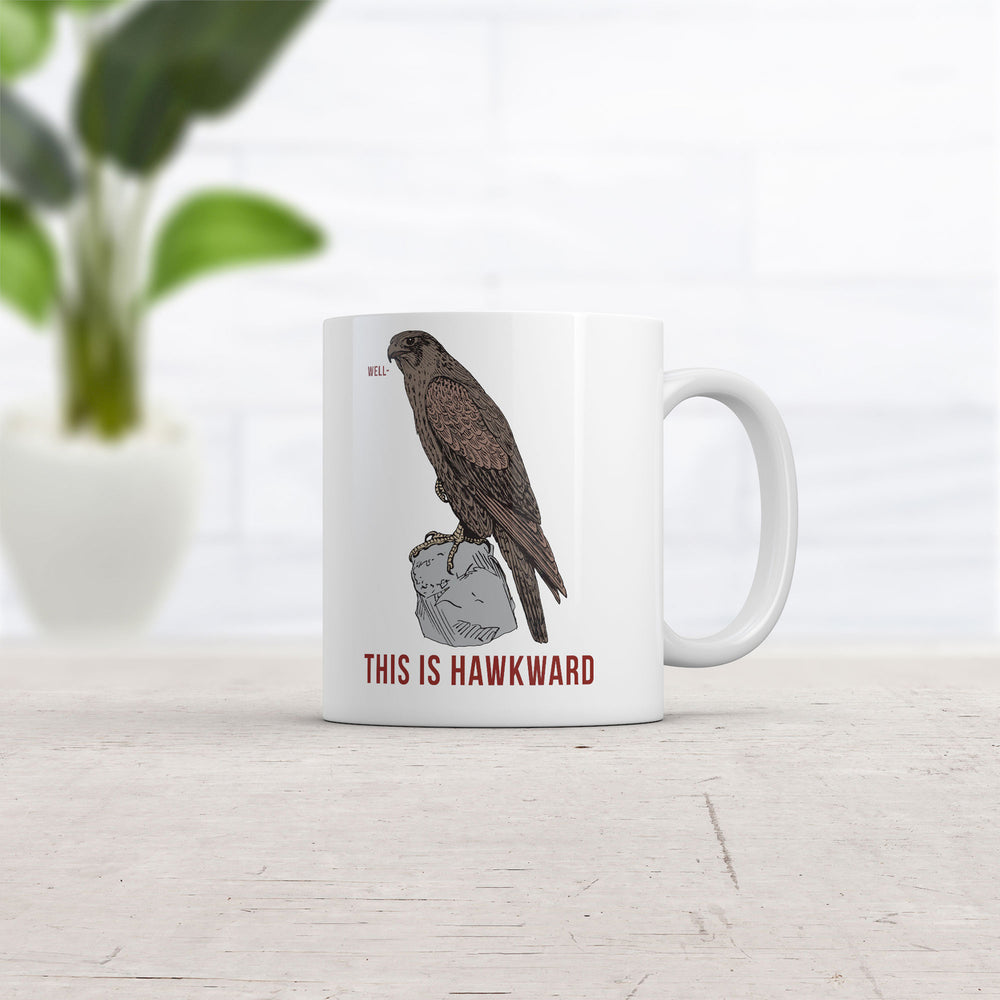 Well This Is Hawkward Mug Funny Sarcastic Graphic Coffee Cup-11oz Image 2