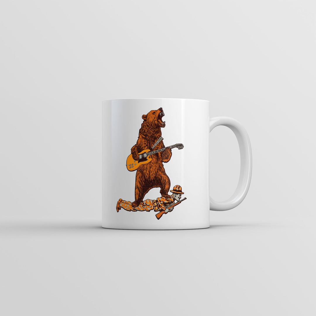 Guitar Bear Mug Funny Sarcastic Rock And Roll Graphic Coffee Cup-11oz Image 1