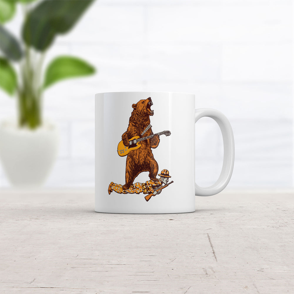 Guitar Bear Mug Funny Sarcastic Rock And Roll Graphic Coffee Cup-11oz Image 2