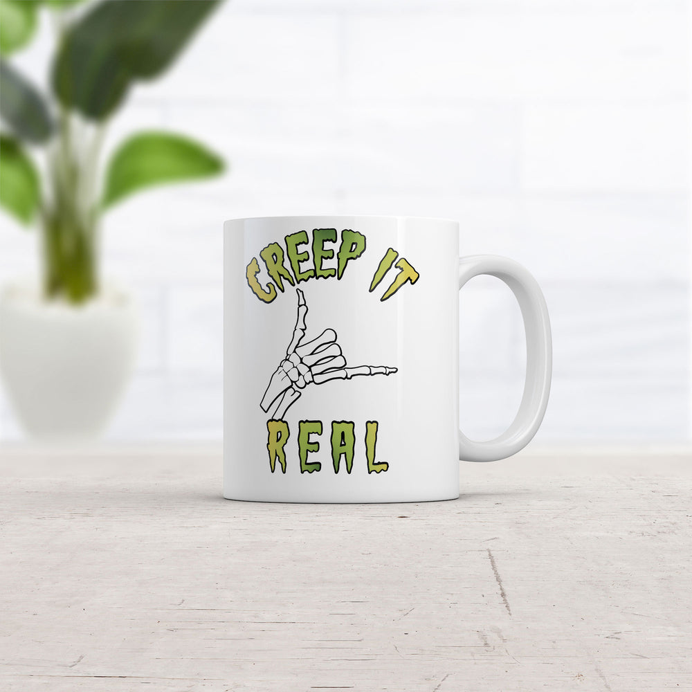 Creep It Real Mug Funny Halloween Graphic Novelty Coffee Cup-11oz Image 2