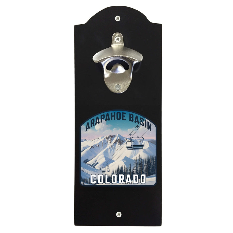 Arapahoe Basin Design B Souvenir Wall mounted bottle opener Image 1