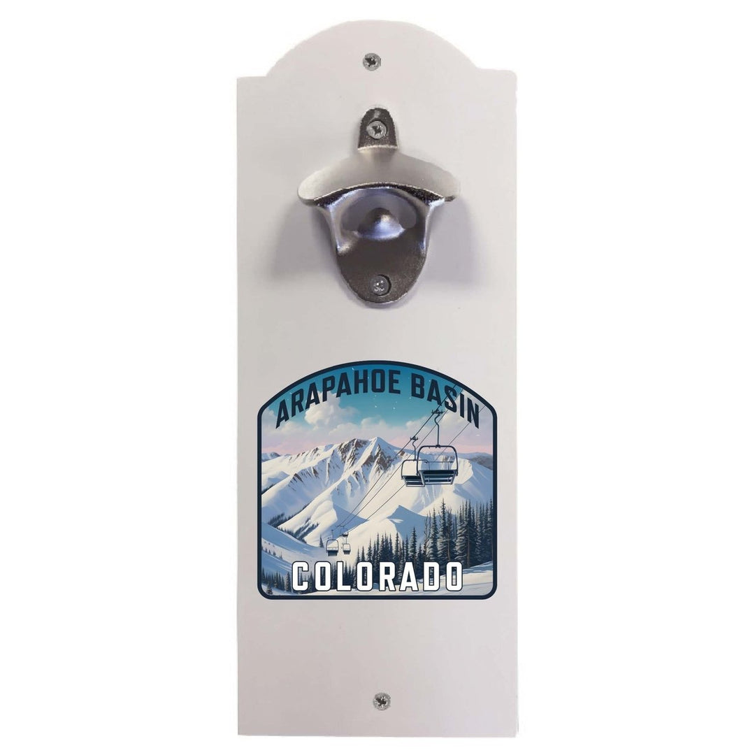 Arapahoe Basin Design B Souvenir Wall mounted bottle opener Image 1