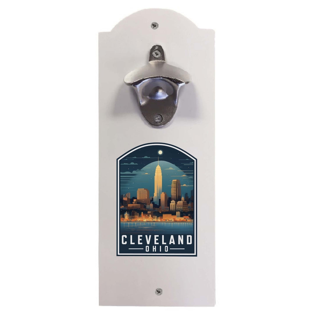 Cleveland Ohio Design A Souvenir Wall mounted bottle opener Image 2