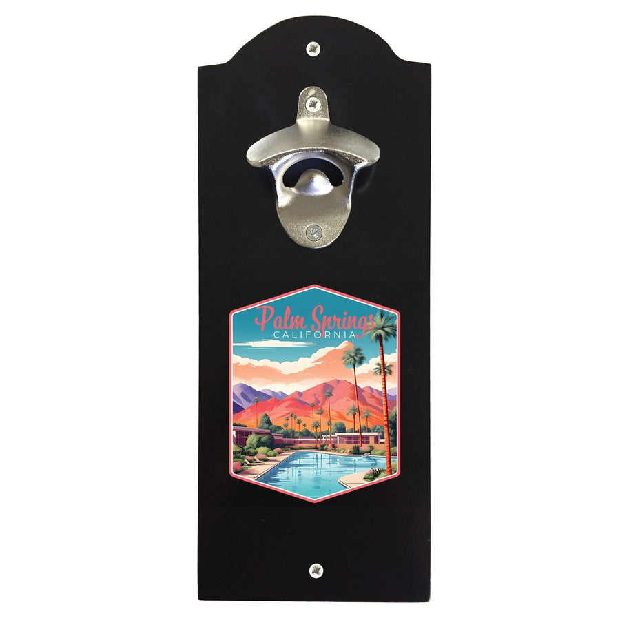 Palm Springs California Design B Souvenir Wall mounted bottle opener Image 1