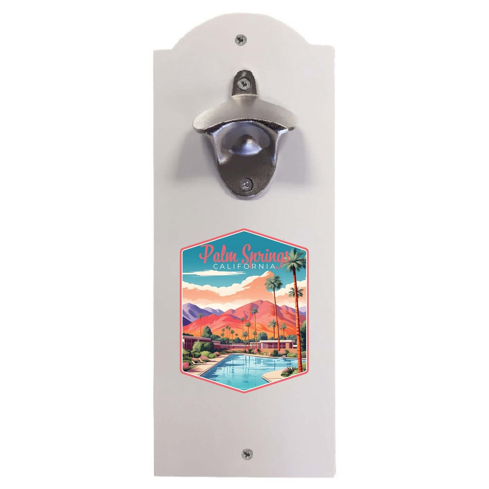 Palm Springs California Design B Souvenir Wall mounted bottle opener Image 2