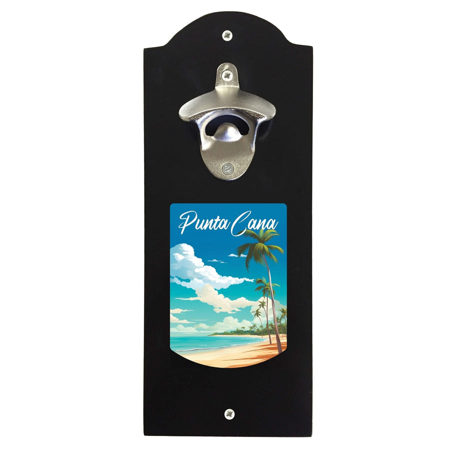 Punta Cana Dominican Republic Design D Souvenir Wall mounted bottle opener Image 1