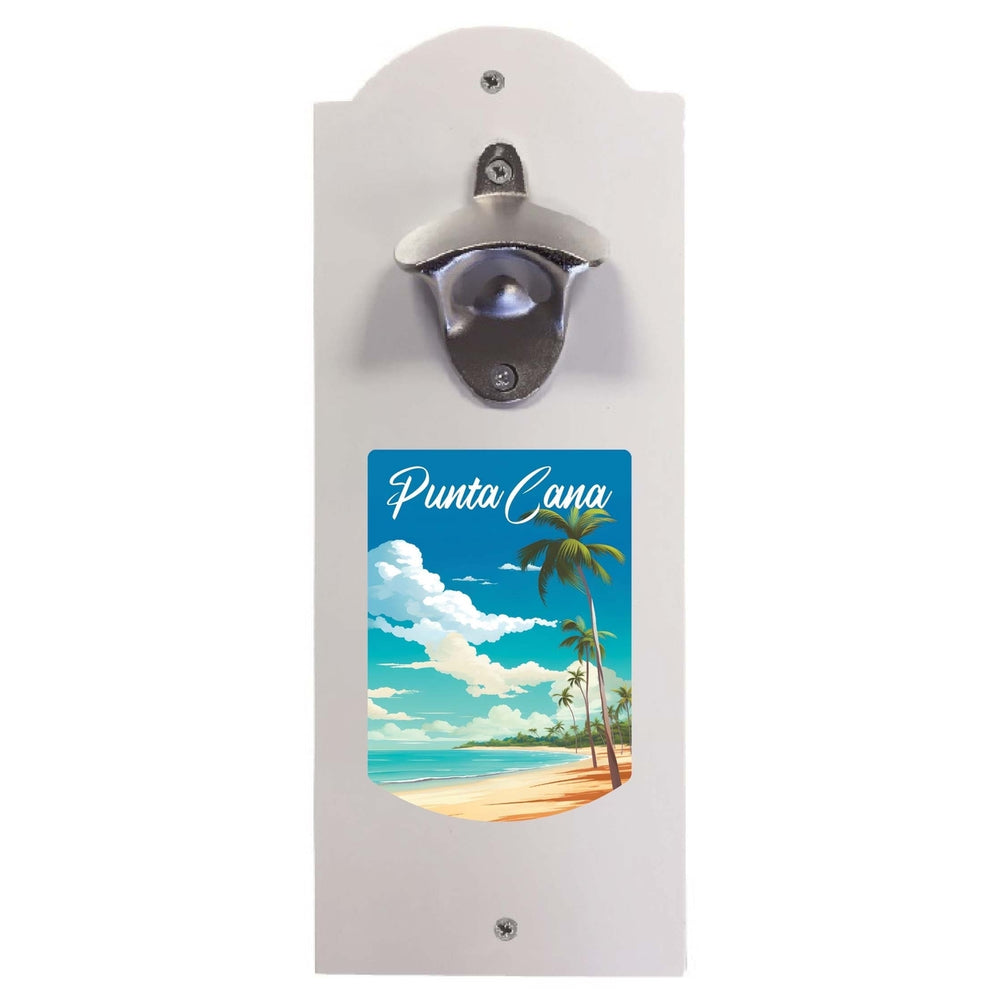 Punta Cana Dominican Republic Design D Souvenir Wall mounted bottle opener Image 2