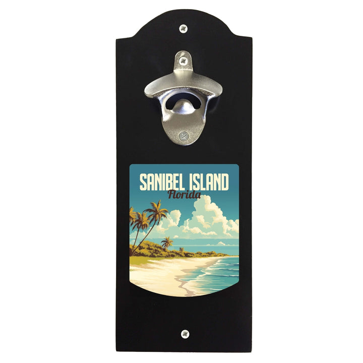 Sanibel Island Design A Souvenir Wall mounted bottle opener Image 1