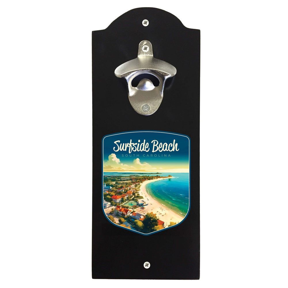 Surfside Beach South Carolina Design A Souvenir Wall mounted bottle opener Image 2