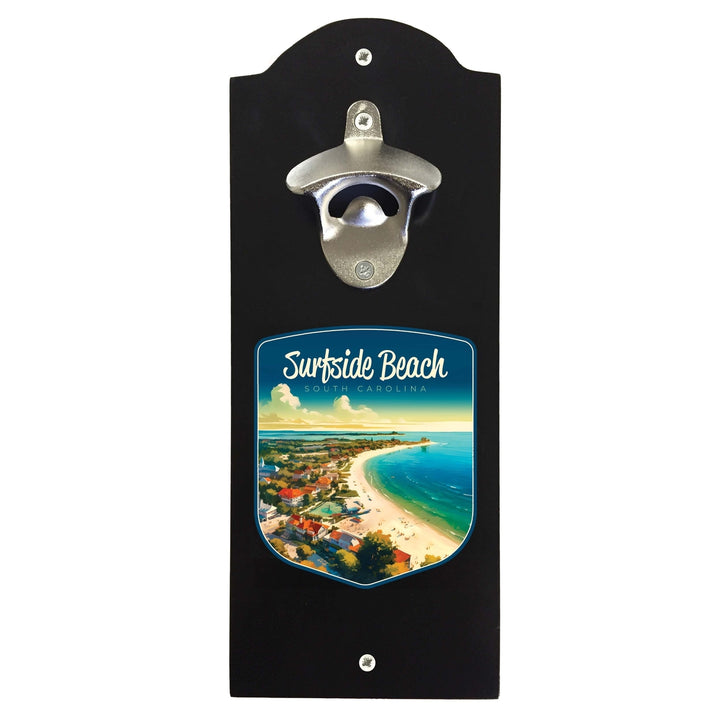 Surfside Beach South Carolina Design A Souvenir Wall mounted bottle opener Image 2