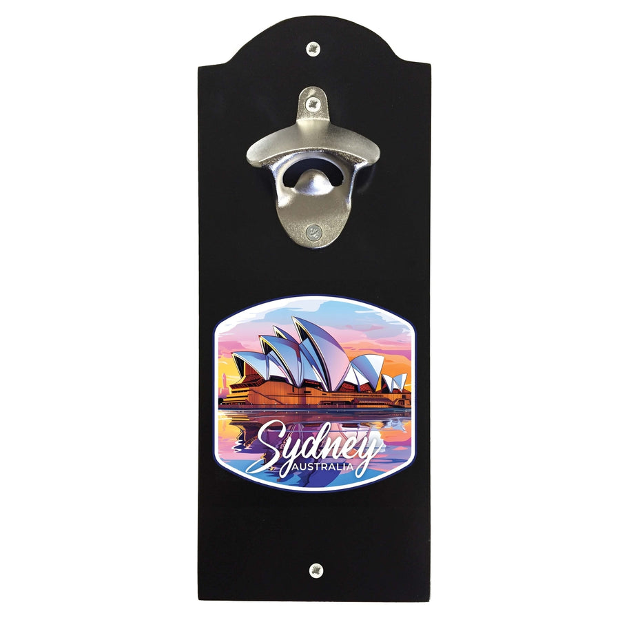 Sydney Australia Design A Souvenir Wall mounted bottle opener Image 1