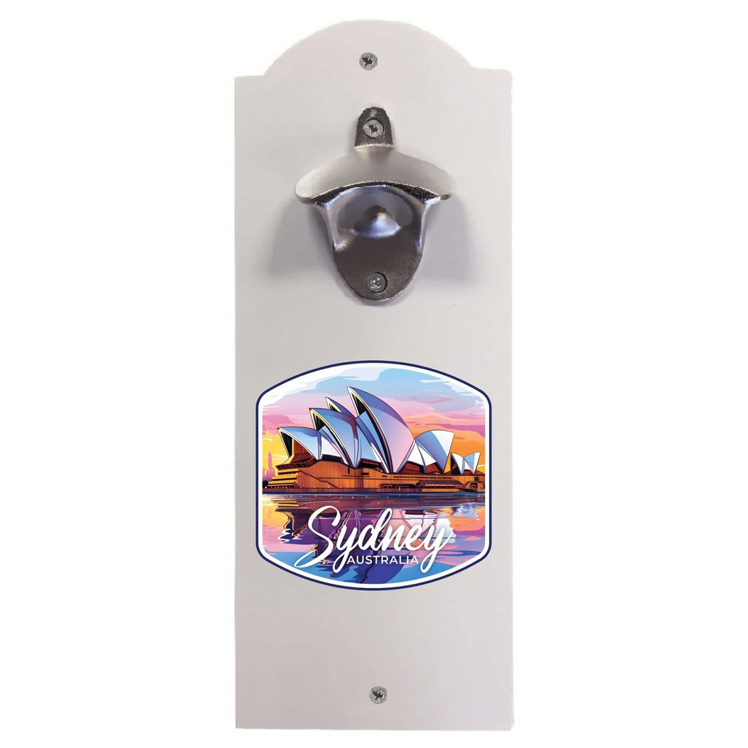 Sydney Australia Design A Souvenir Wall mounted bottle opener Image 2