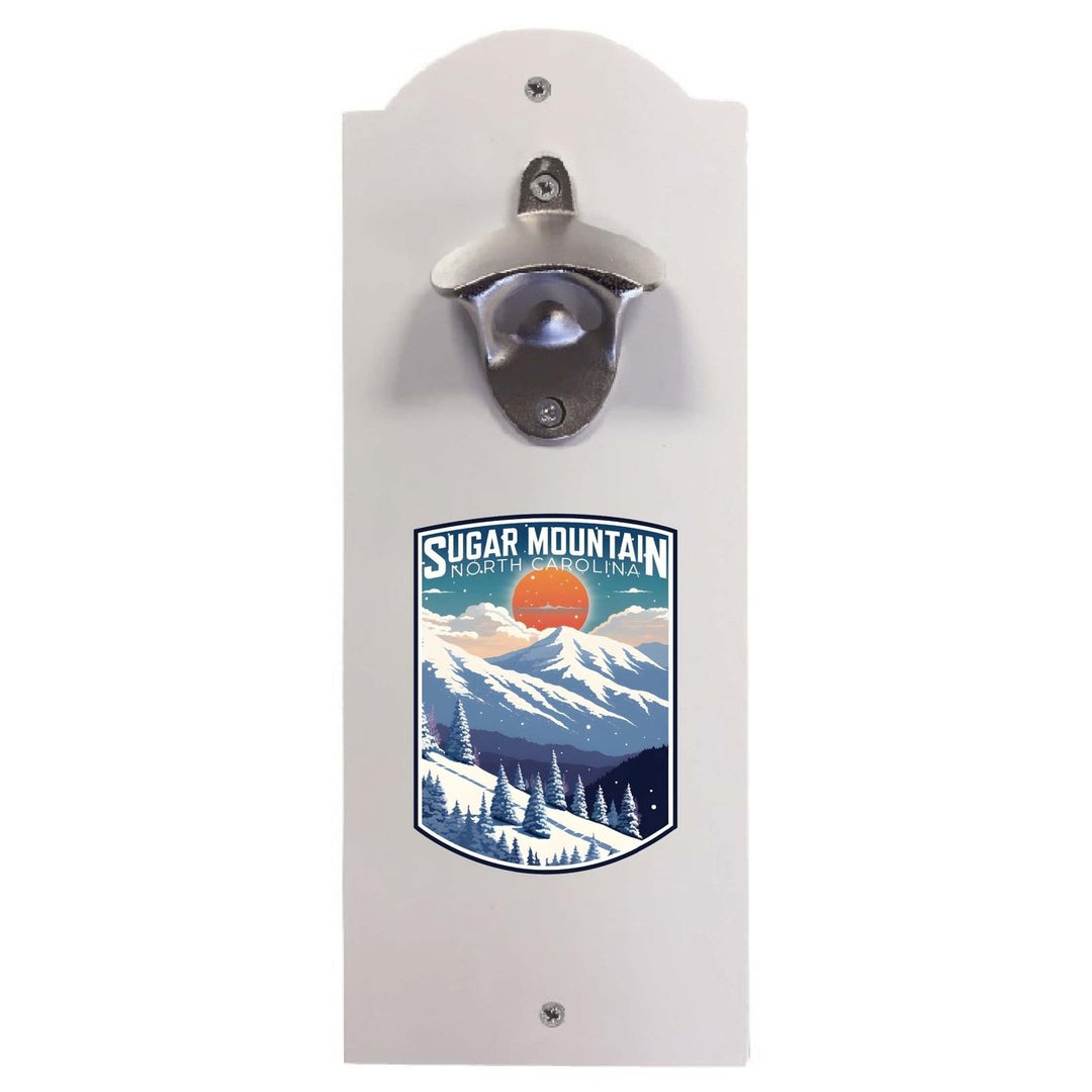 Sugar Mountain North Carolina Design A Souvenir Wall mounted bottle opener Image 1