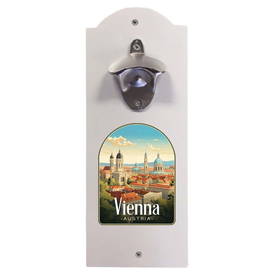 Vienna Austria Design A Souvenir Wall mounted bottle opener Image 1