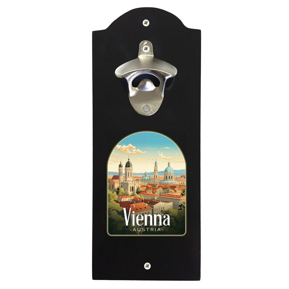 Vienna Austria Design A Souvenir Wall mounted bottle opener Image 2