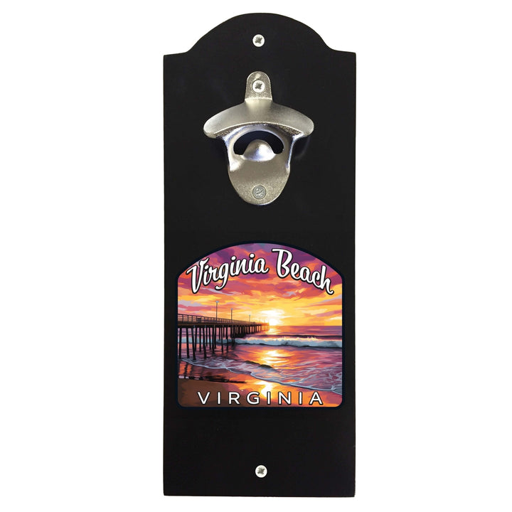 Virginia Beach Viginia Design A Souvenir Wall mounted bottle opener Image 1