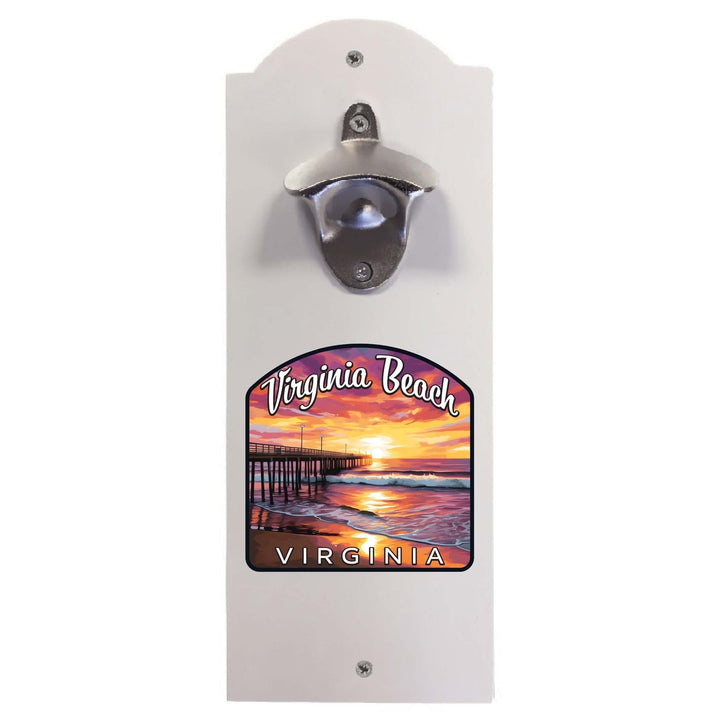 Virginia Beach Viginia Design A Souvenir Wall mounted bottle opener Image 2