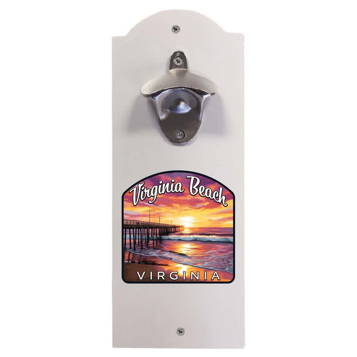 Virginia Beach Viginia Design A Souvenir Wall mounted bottle opener Image 1