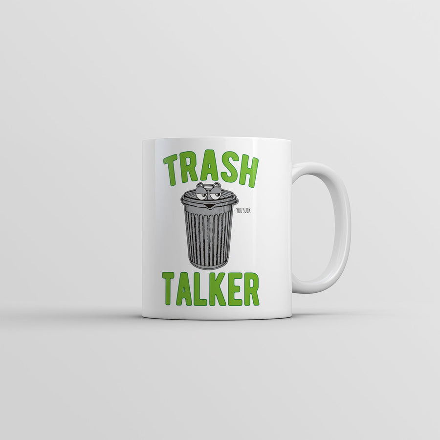 Trash Talker Mug Funny Sarcastic Garbage Graphic Novelty Coffee Cup-11oz Image 1