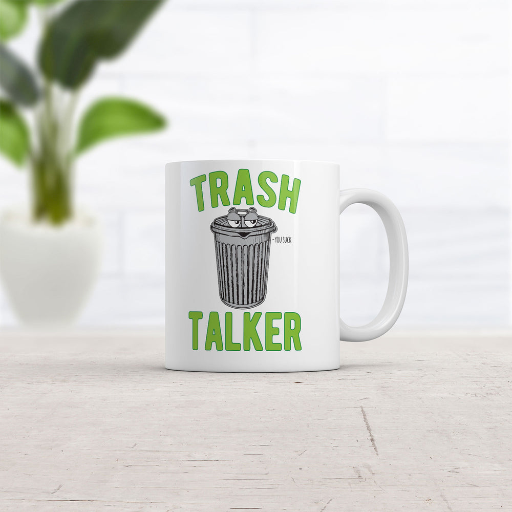 Trash Talker Mug Funny Sarcastic Garbage Graphic Novelty Coffee Cup-11oz Image 2