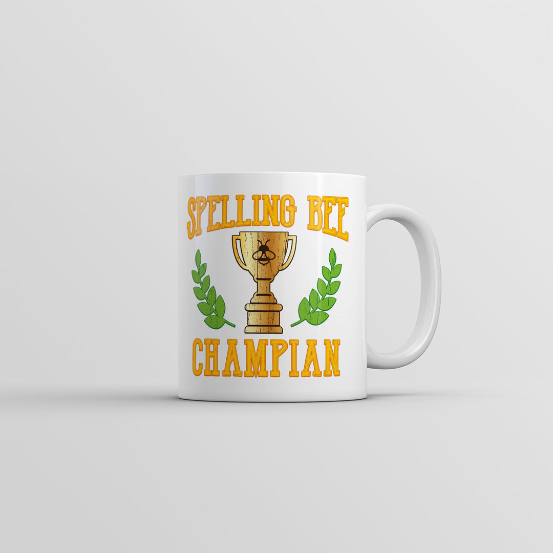 Spelling Bee Champian Mug Funny Sarcastic Novelty Coffee Cup-11oz Image 1