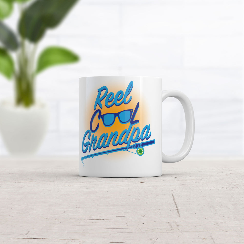 Reel Cool Grandpa Mug Funny Sarcastic Fathers Day Fishing Coffee Cup-11oz Image 2