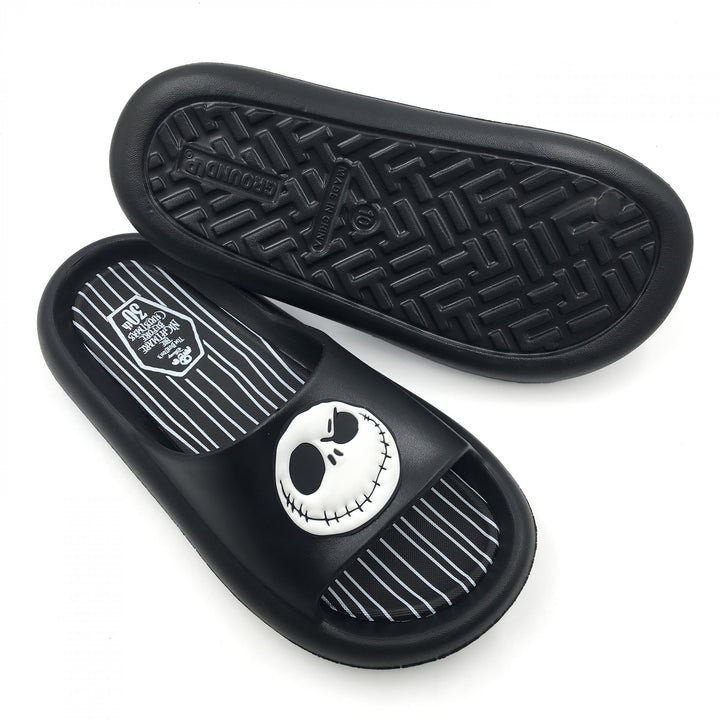 The Nightmare Before Christmas Jack Skellington Grin Flip Flop Slide Sandals Image 1