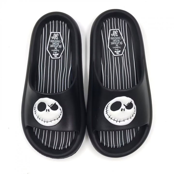 The Nightmare Before Christmas Jack Skellington Grin Flip Flop Slide Sandals Image 2